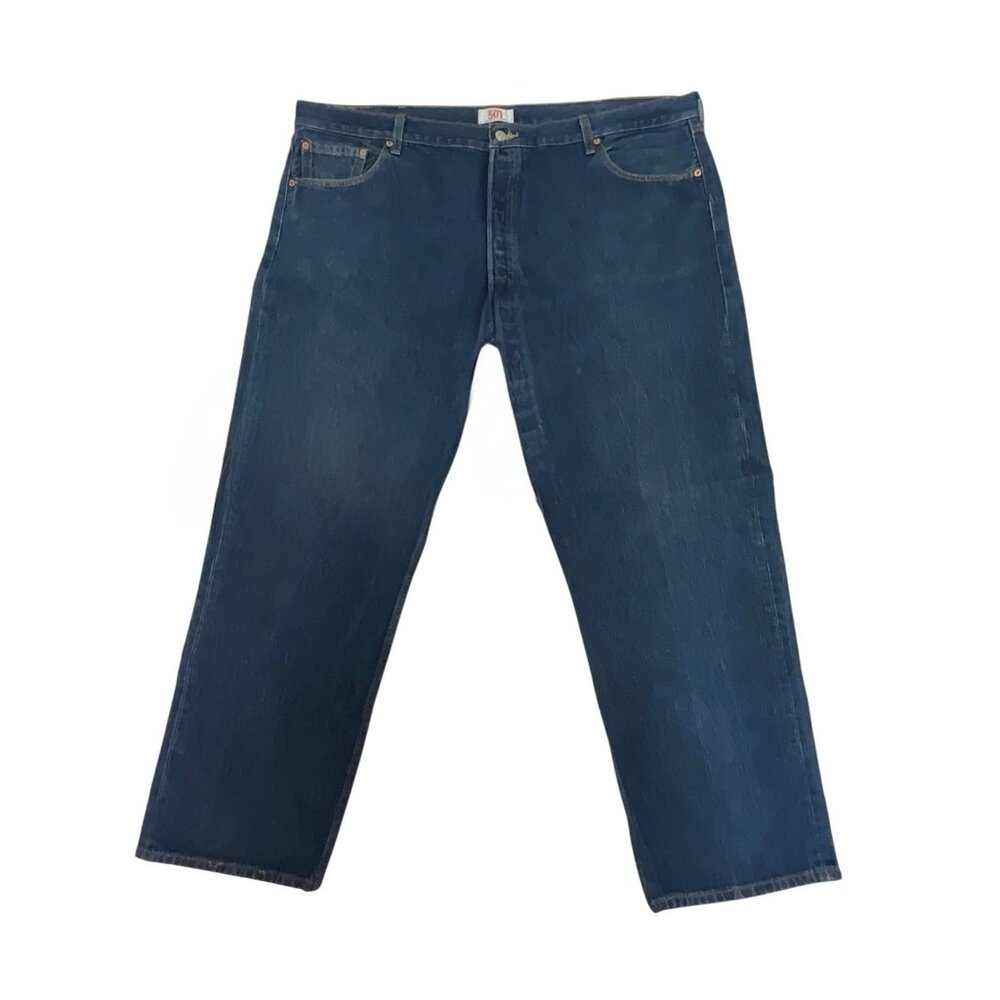 Levi’s 501 Original Jeans Mens 48x32 Blue Straight Leg Button Fly Denim Classic